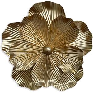Picfarce Metal Flower Wall Art Decor, 9in Rustic Modern Floral Sculpture, Distressed Iron Wall Hanging Home Decoration Accent Artworks for Indoor Kitchen Bedroom Living Office Outdoor Garden Patio (35A-Gold) Picfarce Metal Flower Wall Art Decor, 9in Rustic Modern Floral Sculpture, Distressed Iron Wall Hanging Home Decoration Accent Artworks for Indoor Kitchen Bedroom Living Office Outdoor Garden Patio (35A-Gold)