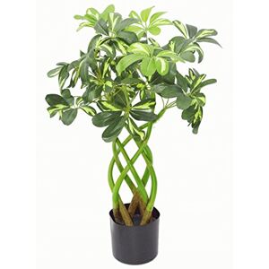 Leaf Artificial Schefflera Arboricola Foliage Plant (Umbrella Tree), Mixed Materials, Bonsai Twist, 70cm Leaf Artificial Schefflera Arboricola Foliage Plant (Umbrella Tree), Mixed Materials, Bonsai Twist, 70cm