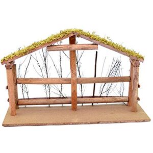 SHATCHI LARGE Handmade Nativity Scene Birth Jesus Christ Wooden Stable Figurine House Sculpture Christmas Decoration Xmas Décor, Wood, 45x29x15cm, 11664 SHATCHI LARGE Handmade Nativity Scene Birth Jesus Christ Wooden Stable Figurine House Sculpture Christmas Decoration Xmas Décor, Wood, 45x29x15cm, 11664