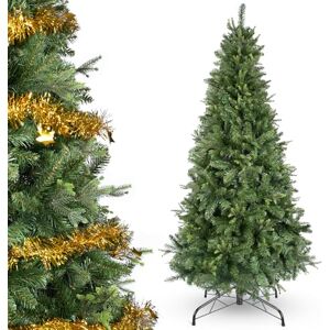 YEAUPE PRO 175cm Artificial Christmas Tree with 800 Tips, PVC + PE Sturdy Metal Base with 9m Decorative Ribbon Included Indoor and Outdoor Use YEAUPE PRO 175cm Artificial Christmas Tree with 800 Tips, PVC + PE Sturdy Metal Base with 9m Decorative Ribbon Included Indoor and Outdoor Use