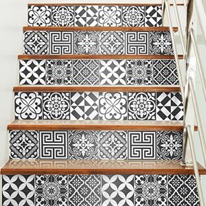 Ambiance Sticker Self-Adhesive Decorative Wall Decal Cement Tile for Bathroom and Kitchen Traditionnels Nuance de Gris Pack of 60 Stickers of 10 x 10 cm Ambiance Sticker Self-Adhesive Decorative Wall Decal Cement Tile for Bathroom and Kitchen Traditionnels Nuance de Gris Pack of 60 Stickers of 10 x 10 cm