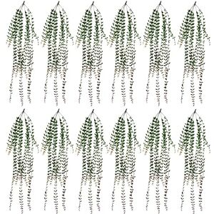 Leaf Pack of 12 x 120cm Artificial Hanging Extra Long String of Pearls Leaf Pack of 12 x 120cm Artificial Hanging Extra Long String of Pearls