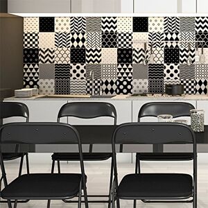 Ambiance Sticker Self-Adhesive Decorative Wall Decal Cement Tile for Bathroom and Kitchen Norvégien Pack of 9 Stickers of 15 x15 cm Ambiance Sticker Self-Adhesive Decorative Wall Decal Cement Tile for Bathroom and Kitchen Norvégien Pack of 9 Stickers of 15 x15 cm