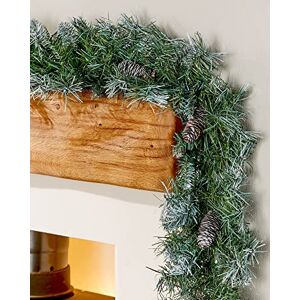 WeRChristmas Scandinavian Blue Spruce Christmas Garland with Pine Cones, 9 feet Green WeRChristmas Scandinavian Blue Spruce Christmas Garland with Pine Cones, 9 feet Green