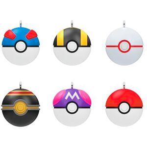 Hallmark Keepsake Mini Christmas Ornaments 2024, Pokémon Poké Balls, Set of 6, Gifts for Pokémon Fans Hallmark Keepsake Mini Christmas Ornaments 2024, Pokémon Poké Balls, Set of 6, Gifts for Pokémon Fans