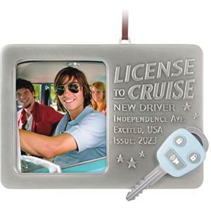 Hallmark Keepsake Christmas Ornament 2023, New Driver Picture Frame, License to Cruise Hallmark Keepsake Christmas Ornament 2023, New Driver Picture Frame, License to Cruise