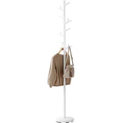 YAMAZAKI 7066 BRANCH Coat Rack, white, Steel/ABS Resin, Minimalist, 28 x 28 x 176 cm YAMAZAKI 7066 BRANCH Coat Rack, white, Steel/ABS Resin, Minimalist, 28 x 28 x 176 cm