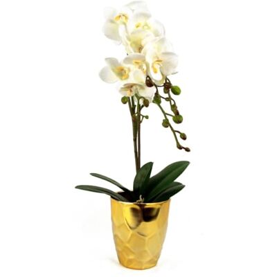 Leaf - Artificial Orchid Plant - White - Artificial plant Leaf - Artificial Orchid Plant - White - Artificial plant