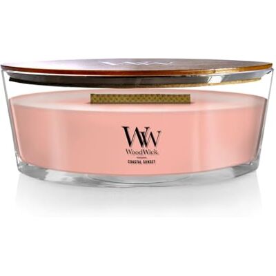 Woodwick Ellipse Scented Candle Coastal Sunset with Crackling Wick Burn Time: Up to 50 Hours Woodwick Ellipse Scented Candle Coastal Sunset with Crackling Wick Burn Time: Up to 50 Hours