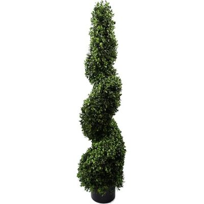 Leaf 120cm Spiral Buxus - Artificial Topiary Tree Leaf 120cm Spiral Buxus - Artificial Topiary Tree