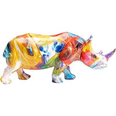 KARE Design Deco Figurine Colored Rhino, Multicolour, 7x17x5 cm KARE Design Deco Figurine Colored Rhino, Multicolour, 7x17x5 cm