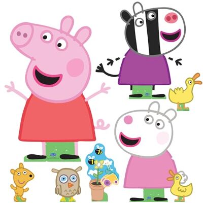 Iconicgreats - Peppa Pig Cardboard Cutouts Pack Iconicgreats - Peppa Pig Cardboard Cutouts Pack