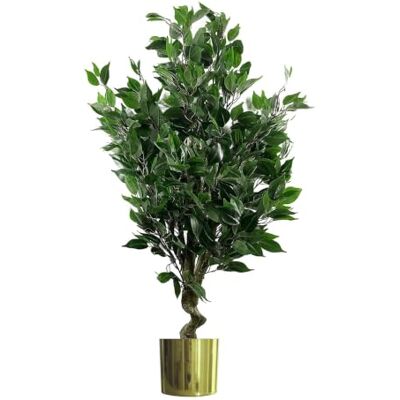Leaf Design UK 110cm Ficus Tree - Green Artificial Plant Leaf Design UK 110cm Ficus Tree - Green Artificial Plant