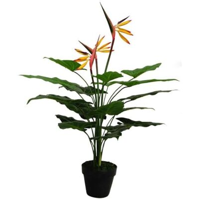 Leaf 70cm Artificial Bird of Paradise Plant - Large orange - Artificial Plant Leaf 70cm Artificial Bird of Paradise Plant - Large orange - Artificial Plant