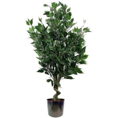 Leaf Design UK 110cm Realistic Artificial Ficus Tree - Multicolour Leaf Design UK 110cm Realistic Artificial Ficus Tree - Multicolour