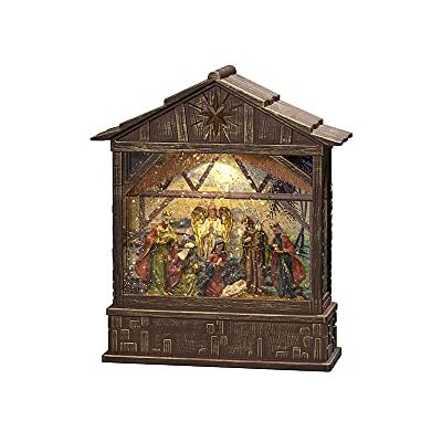 Konstsmide LED Snow Globe Christmas Nativity/Water Filled/Christmas Decorations Indoor Battery Lights/Timer/Battery Operated: 3xC 1.5V (excl.) or USB (Inc) Konstsmide LED Snow Globe Christmas Nativity/Water Filled/Christmas Decorations Indoor Battery Lights/Timer/Battery Operated: 3xC 1.5V (excl.) or USB (Inc)