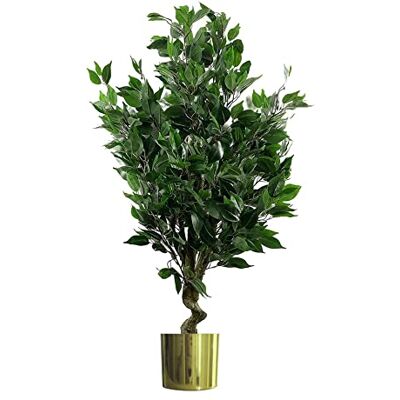 Leaf Design UK 110cm Ficus Tree - Green Artificial Plant Leaf Design UK 110cm Ficus Tree - Green Artificial Plant