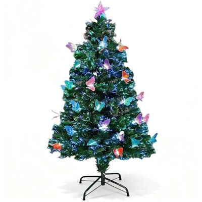 SHATCHI 5Ft Butterfly Fibre Optic Christmas Tree - Christmas Tree SHATCHI 5Ft Butterfly Fibre Optic Christmas Tree - Christmas Tree