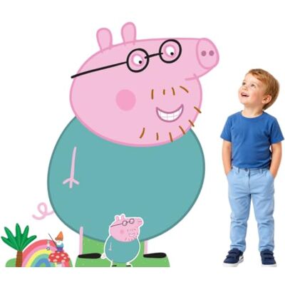 Iconicgreats - Daddy Pig (Peppa Pig) - 121 cm tall - Cardboard cutout Iconicgreats - Daddy Pig (Peppa Pig) - 121 cm tall - Cardboard cutout