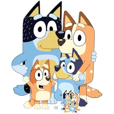 Iconicgreats - Bluey Heeler Family Standee - 117cm tall Iconicgreats - Bluey Heeler Family Standee - 117cm tall