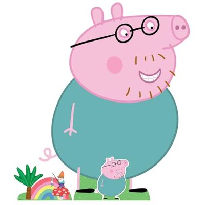 Iconicgreats - Daddy Pig (Peppa Pig) - 121 cm tall - Cardboard cutout Iconicgreats - Daddy Pig (Peppa Pig) - 121 cm tall - Cardboard cutout