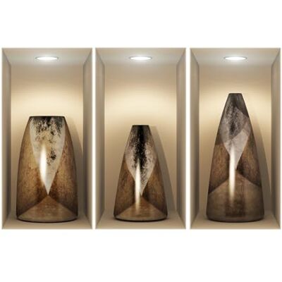 Holzvasen Wall Sticker 3D Effect Decor - Wall Sticker Holzvasen Wall Sticker 3D Effect Decor - Wall Sticker