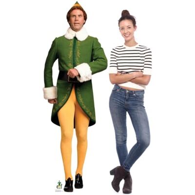 Iconicgreats Buddy Hobbs From Elf Marching Lifesize Cardboard Cutout - Christmas Party Fun Iconicgreats Buddy Hobbs From Elf Marching Lifesize Cardboard Cutout - Christmas Party Fun