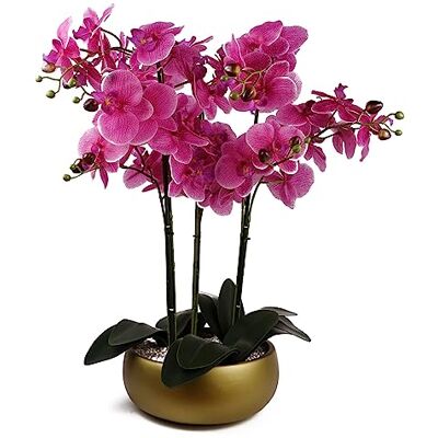Leaf Orchid Purple Ceramic Planter - 60cm Tall Leaf Orchid Purple Ceramic Planter - 60cm Tall