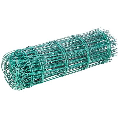 Garden Fence - Zinc-Coated Plastic Mesh 10x0.6m - Green Garden Fence - Zinc-Coated Plastic Mesh 10x0.6m - Green