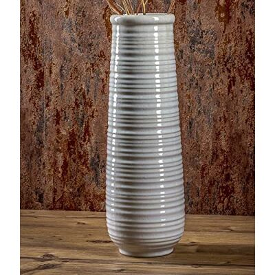 HGD CS93-1005 Large Gray Ceramic Vase - Vase for Dry Flowers HGD CS93-1005 Large Gray Ceramic Vase - Vase for Dry Flowers