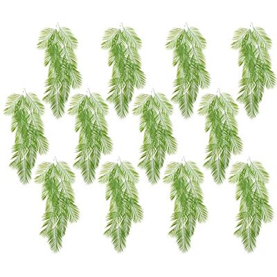 Leaf Pack of 12 x 120cm Artificial Hanging Palm Plant - Artificial Hanging Palm Plant Leaf Pack of 12 x 120cm Artificial Hanging Palm Plant - Artificial Hanging Palm Plant