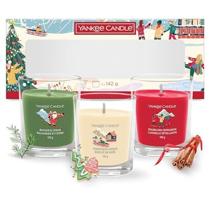Yankee Candle Christmas Scented Candles Gift Set 3 Tumbler Candles Après Ski Collection Perfect for Women Yankee Candle Christmas Scented Candles Gift Set 3 Tumbler Candles Après Ski Collection Perfect for Women