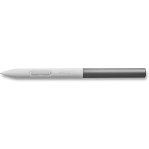 Wacom One Standard Pen, Pressure Sensitive, Battery-Free Pen for One pen tablets and displays, White-Gray Wacom One Standard Pen, Pressure Sensitive, Battery-Free Pen for One pen tablets and displays, White-Gray