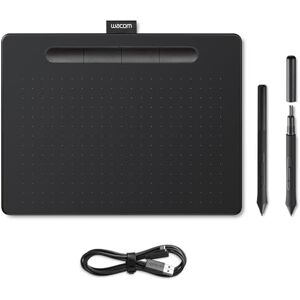 Wacom Intuos M Black – Drawing Tablet with Pen, Stylus Battery-free & Pressure-sensitive, Compatible with Windows, Mac & Android, Perfect Tablet for Drawing, Graphics or Remote Working Wacom Intuos M Black – Drawing Tablet with Pen, Stylus Battery-free & Pressure-sensitive, Compatible with Windows, Mac & Android, Perfect Tablet for Drawing, Graphics or Remote Working