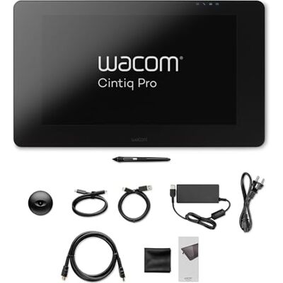 Wacom K100986 Cintiq Pro 24-4K Display/23.6 Inch Pen Display with Integrated Legs Including Pro Pen 2 Stylus with Pen Holder and Replacement Tips/Compatible with Windows and Mac, Black Wacom K100986 Cintiq Pro 24-4K Display/23.6 Inch Pen Display with Integrated Legs Including Pro Pen 2 Stylus with Pen Holder and Replacement Tips/Compatible with Windows and Mac, Black