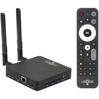 UGOOS AM9 PRO TV Box Android 14.0 Amlogic S905X5-J 4GB RAM 64GB ROM 2.4G/5G Dual WiFi Ethernet 1000M USB 3.0 BT5.3 Support AV1 VP9 H.265 4K HDR Box UGOOS AM9 PRO TV Box Android 14.0 Amlogic S905X5-J 4GB RAM 64GB ROM 2.4G/5G Dual WiFi Ethernet 1000M USB 3.0 BT5.3 Support AV1 VP9 H.265 4K HDR Box
