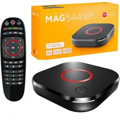 Zedo MAG 544w3 Original Linux 4K IPTV Set TOP Box with Built-In DUAL WiFi 5G (802.11ac 2T2R) Internet TV IP Receiver MAG544w3 HEVC 4K UHD 544 HDMI 2.0 UK Plug Zedo MAG 544w3 Original Linux 4K IPTV Set TOP Box with Built-In DUAL WiFi 5G (802.11ac 2T2R) Internet TV IP Receiver MAG544w3 HEVC 4K UHD 544 HDMI 2.0 UK Plug