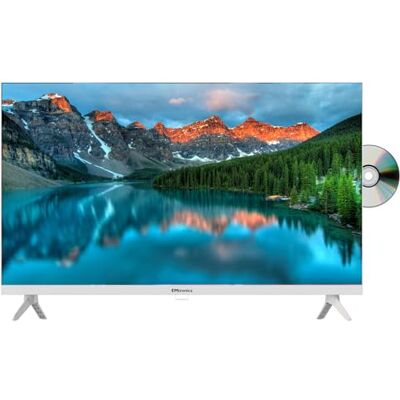 EMtronics 32 inch HD LED TV with Built-in DVD Player, Freeview, HDMI, USB Media Player, COAXIAL, AUX, PVR Recording White EMtronics 32 inch HD LED TV with Built-in DVD Player, Freeview, HDMI, USB Media Player, COAXIAL, AUX, PVR Recording White