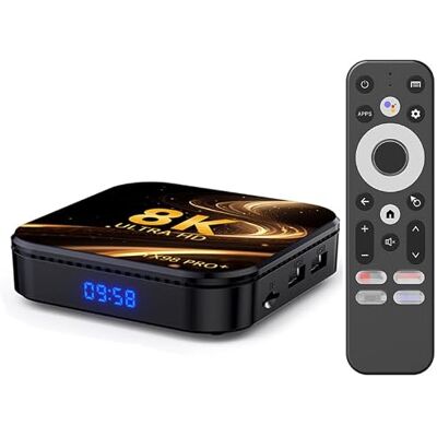 CHROX Android 14.0 TV Box, TX98 PRO + Smart TV Box RK3258 Quad-Core 64-Bit ARM Cortex-A53 Support 8K/4K 2.4/5.0Ghz WIFI BT4.0 100/1000M Ethernet HDMI 2.0 H.265 Set Top Box,4GB+64GB CHROX Android 14.0 TV Box, TX98 PRO + Smart TV Box RK3258 Quad-Core 64-Bit ARM Cortex-A53 Support 8K/4K 2.4/5.0Ghz WIFI BT4.0 100/1000M Ethernet HDMI 2.0 H.265 Set Top Box,4GB+64GB
