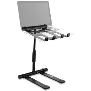 Pyle Laptop Stand for Desk, Ergonomic Foldable Laptop Riser for Desk, Angle/Height Adjustable Laptop Stand, Portable Dj Lap Top Stand, 4 Prong Anti-Slip Tray for iPad, Tablet, MacBook, DJ Mixer- Black Pyle Laptop Stand for Desk, Ergonomic Foldable Laptop Riser for Desk, Angle/Height Adjustable Laptop Stand, Portable Dj Lap Top Stand, 4 Prong Anti-Slip Tray for iPad, Tablet, MacBook, DJ Mixer- Black