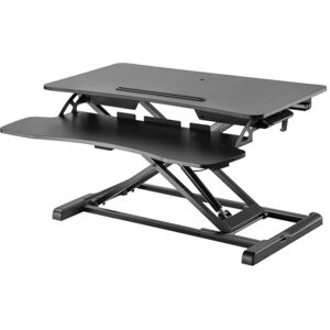 Properav Mobile Two Tier Stand Up Desk Converter Workstation 110-505mm gas Spring Height Adjust with Keyboard Tray for Windows & Mac Monitors & Laptops such as Dell, BenQ, HP, MacBook, Lenovo Black Properav Mobile Two Tier Stand Up Desk Converter Workstation 110-505mm gas Spring Height Adjust with Keyboard Tray for Windows & Mac Monitors & Laptops such as Dell, BenQ, HP, MacBook, Lenovo Black