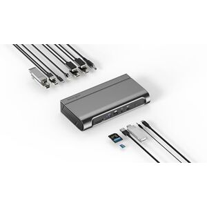 Kensington AD4010T4 Thunderbolt 4, USB4 Docking Station, Quad 4K Display, up to 100W Power Delivery, 2 x HDMI, 2 x DP, 2.5Gbps Ethernet, SD Card Readers, Windows & macOS Compatible (K32852EU) Kensington AD4010T4 Thunderbolt 4, USB4 Docking Station, Quad 4K Display, up to 100W Power Delivery, 2 x HDMI, 2 x DP, 2.5Gbps Ethernet, SD Card Readers, Windows & macOS Compatible (K32852EU)