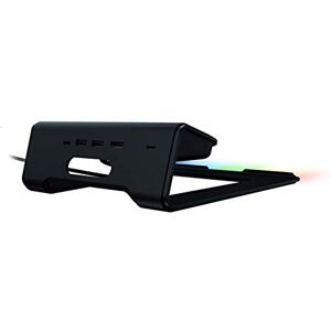 Razer Laptop Stand Chroma V2: Customizable Chroma RGB Lighting Ergonomic Design Anodized Aluminum Construction 4X Port USB-C Hub Matte Black Razer Laptop Stand Chroma V2: Customizable Chroma RGB Lighting Ergonomic Design Anodized Aluminum Construction 4X Port USB-C Hub Matte Black
