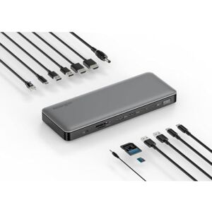 Kensington AD2010T4 Thunderbolt 4 Docking Station, Dual Monitor 8K/4K, Micro SD Card Reader, 96W Power Delivery, 2 x HDMI, Ethernet, USB-C 3.2 & 4 x USB-A Ports (K34111EU) Kensington AD2010T4 Thunderbolt 4 Docking Station, Dual Monitor 8K/4K, Micro SD Card Reader, 96W Power Delivery, 2 x HDMI, Ethernet, USB-C 3.2 & 4 x USB-A Ports (K34111EU)