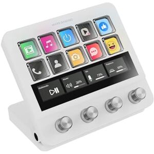 Mars Gaming MSD-PRO, Control Deck, 10 Customizable LCD Keys and 4 Dials, Extended Animated Touchscreen, Adjustable Base, Control Software, USB Hub with 2x USB 3.0 + 1x USB-C, White Mars Gaming MSD-PRO, Control Deck, 10 Customizable LCD Keys and 4 Dials, Extended Animated Touchscreen, Adjustable Base, Control Software, USB Hub with 2x USB 3.0 + 1x USB-C, White