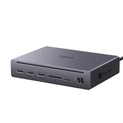 UGREEN Maxidok 10-in-1 Thunderbolt 5 Docking Station, 120Gbps Max TB5 Dock 3x TBT5, 1x DP 2.1, Dual 8K@60Hz, Triple 4K, 100W Max Charging, 1GbE, USB C Dock for TBT5/4 MacBooks and Windows Laptops UGREEN Maxidok 10-in-1 Thunderbolt 5 Docking Station, 120Gbps Max TB5 Dock 3x TBT5, 1x DP 2.1, Dual 8K@60Hz, Triple 4K, 100W Max Charging, 1GbE, USB C Dock for TBT5/4 MacBooks and Windows Laptops