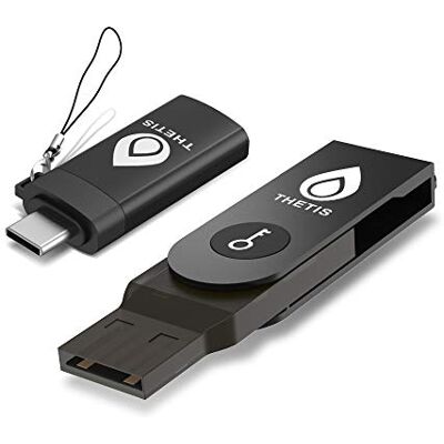 Thetis Fido U2F Security Key with Type C Adapter Two-Factor Authentication Extra Protection and Compatible with Windows/Linux/Mac OS, Gmail, Facebook, Dropbox, SalesForce, GitHub and More Thetis Fido U2F Security Key with Type C Adapter Two-Factor Authentication Extra Protection and Compatible with Windows/Linux/Mac OS, Gmail, Facebook, Dropbox, SalesForce, GitHub and More