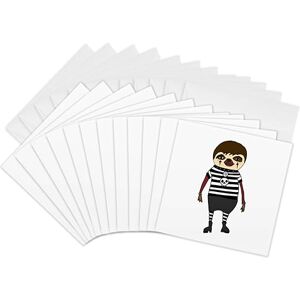 3dRose gc_251938_2 6 x 6-Inch "Funny Cool Goth Sloth with Skull Necklace and Clunky Boots" Greeting Card (Set of 12) 3dRose gc_251938_2 6 x 6-Inch "Funny Cool Goth Sloth with Skull Necklace and Clunky Boots" Greeting Card (Set of 12)