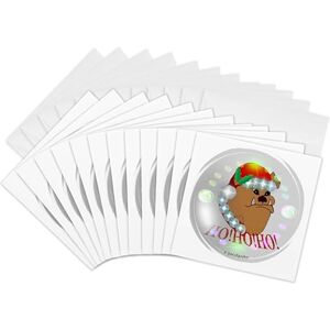 3dRose Ho Ho Ho Greeting Cards, 6 by 6-inches, Set of 12 (gc_8148_2) 3dRose Ho Ho Ho Greeting Cards, 6 by 6-inches, Set of 12 (gc_8148_2)