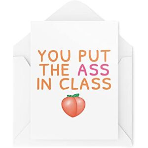 Tongue in Peach Funny Valentine's Day Cards Couples Card Couple Greetings Card You Put The Ass In Class Bum Girlfriend Boyfriend Cheeky CBH808 Tongue in Peach Funny Valentine's Day Cards Couples Card Couple Greetings Card You Put The Ass In Class Bum Girlfriend Boyfriend Cheeky CBH808